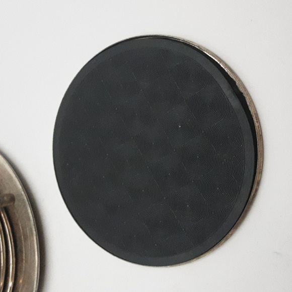 Vintage Silver Plated Christmas Tree "Noel" 6 Coaster Set & Stand - Picture 3 of 8